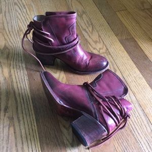 Freebird by Steven Casey burgundy booties